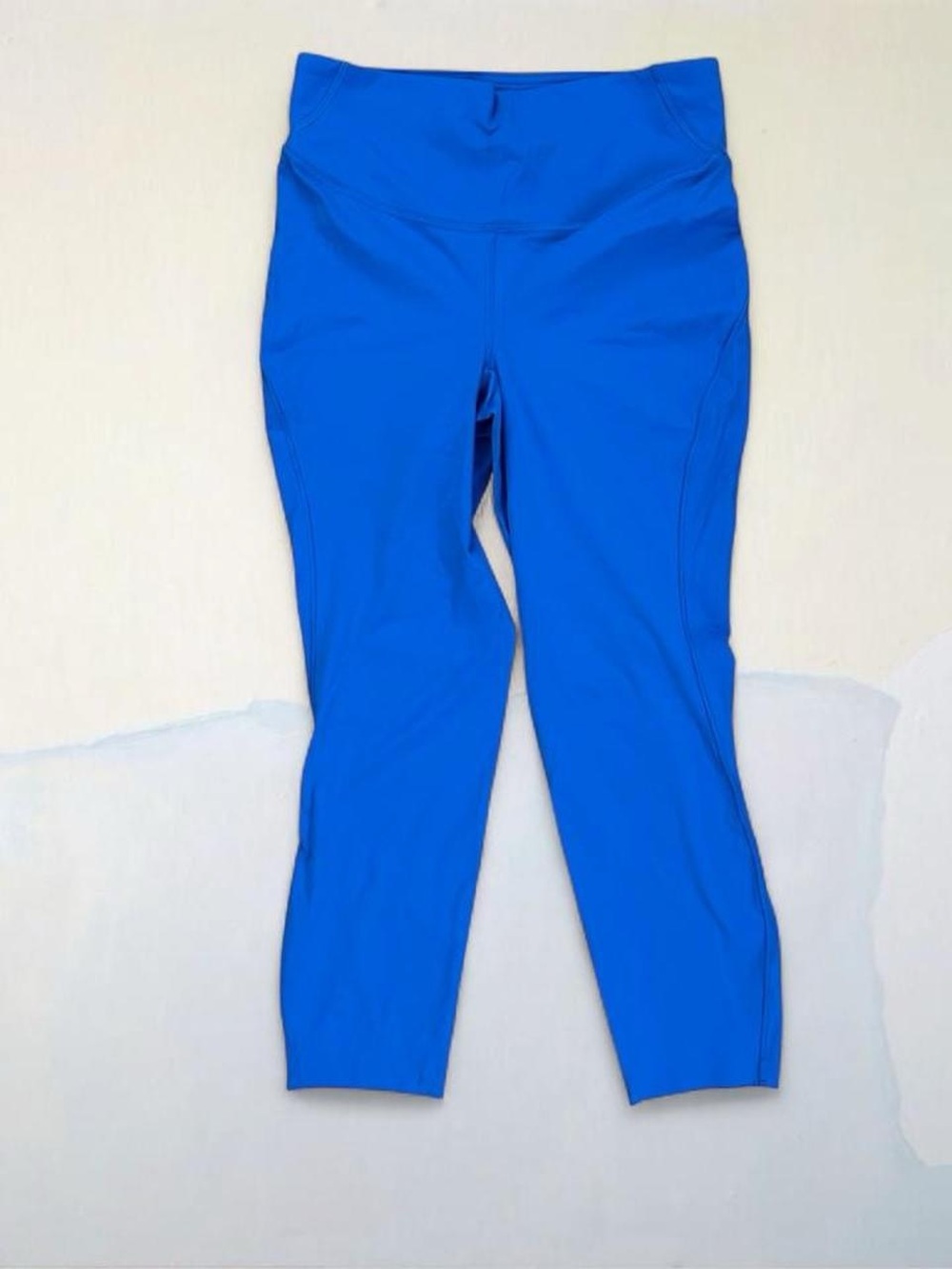Lululemon Base Pace High Rise Crop 23” Blazer Blue Leggings SZ 8 Workout Pilates